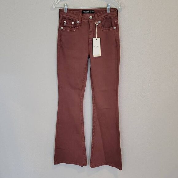 Miss Me Women's High Rise Flare Jeans Size 26 - Picture 1 of 9